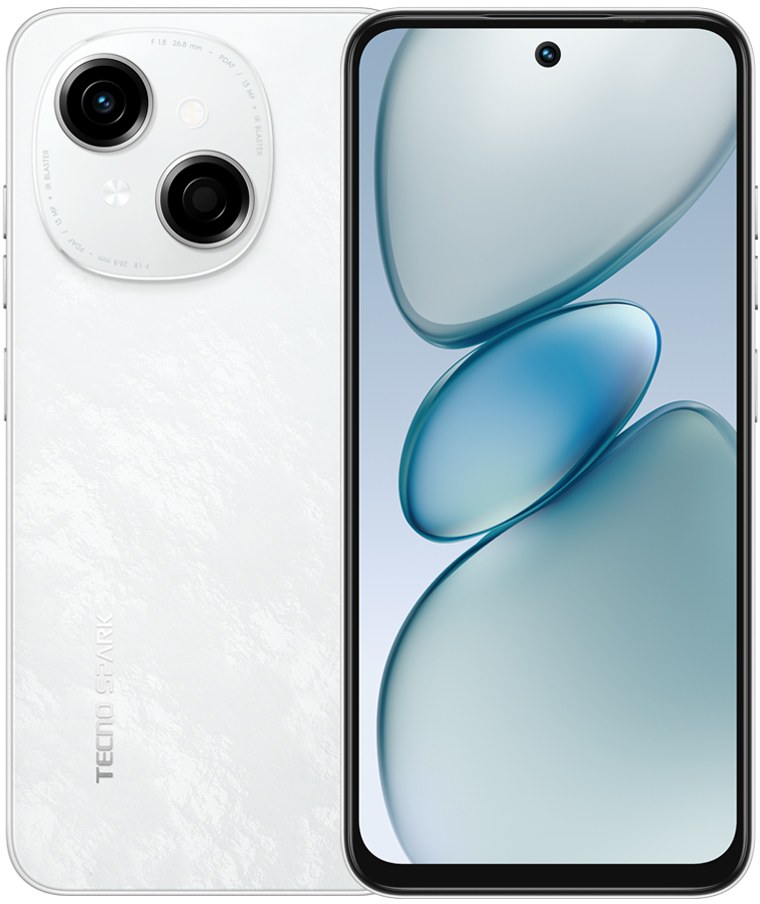 Смартфон Tecno Spark Go 1 3/64Gb Glittery White (KL4) - Фото 1