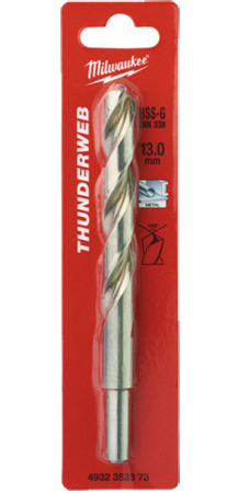 Сверло Milwaukee THUNDERWEB HSS-G DIN338 13,0x151х101 мм (4932352373) - Фото 1