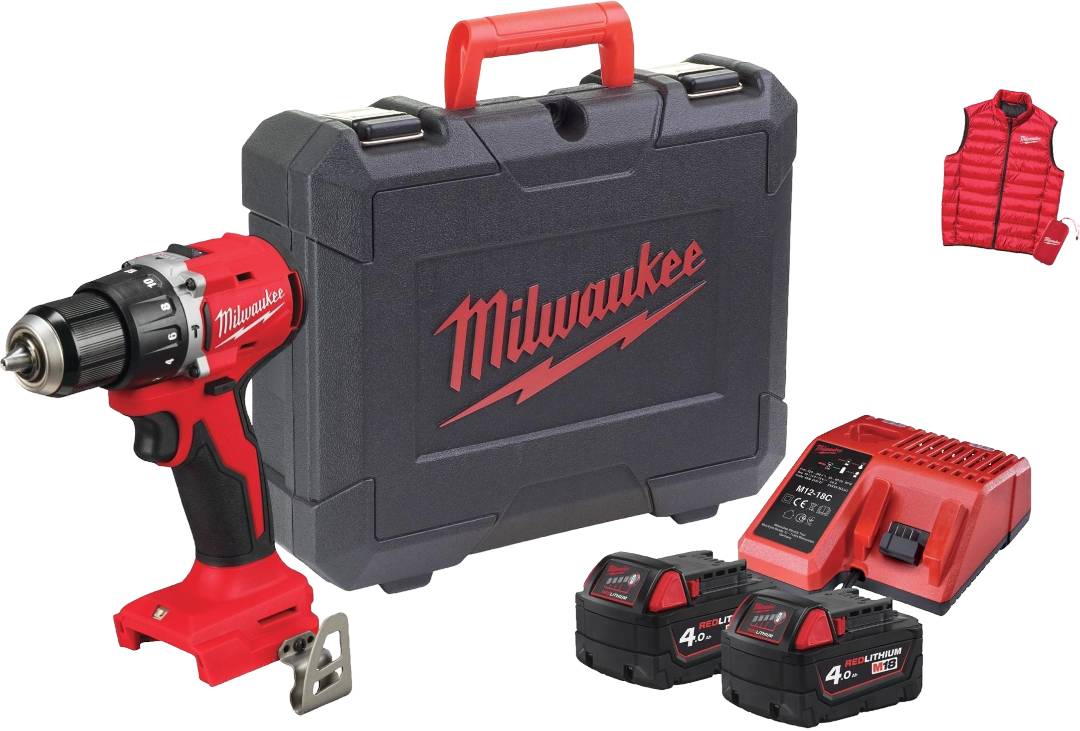 Дрель-шуруповерт Milwaukee BLPDRC-402С ЗУ M12-18C (4933499458) - Фото 1