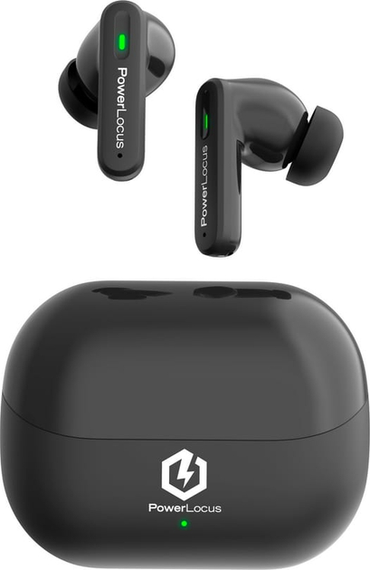 Наушники вкладыши беспроводные TWS PowerLocus Fit Wireless Earbuds with Active Noise Cancelling (pwl-fit-black) - Фото 1