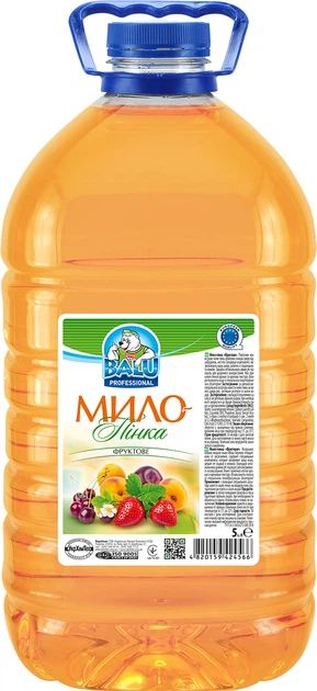 Жидкое мыло для рук BALU Фруктовое, 5л - Фото 1