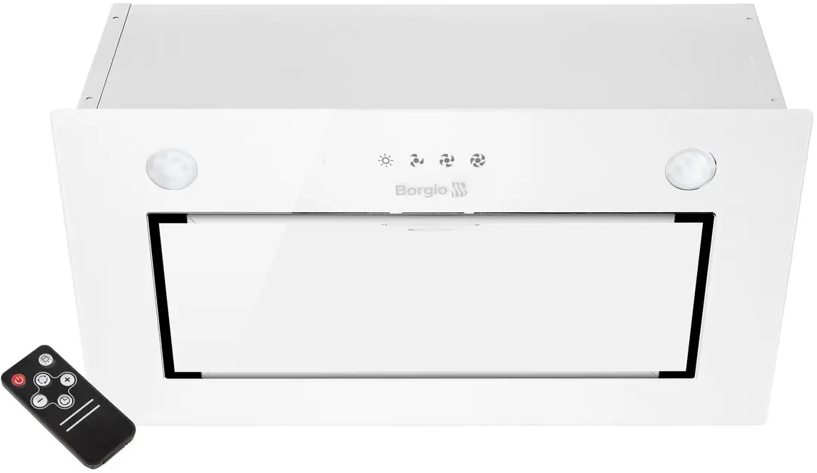 Вытяжка встраиваемая Borgio BBG (TR) 5850 White Glass SU 850 - Фото 1