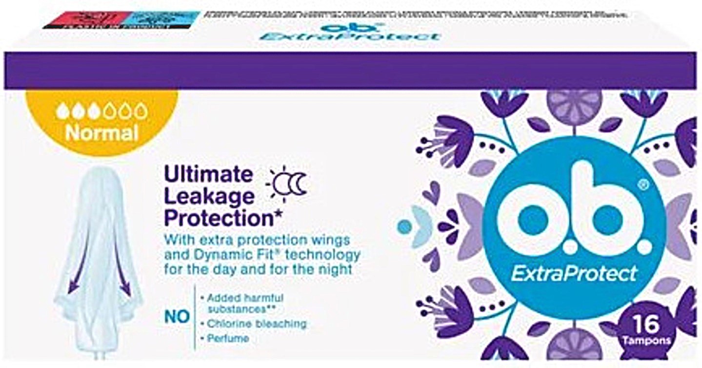Тампоны гигиенические o.b. ExtraDefence Normal 16 шт. (3574661626055) - Фото 1