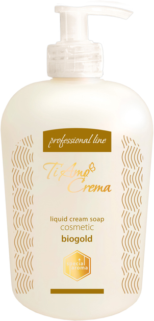 Жидкое мыло для рук Ti Amo Crema Косметическое с биозолотом (professional line) 450 мл (4820263234150) - Фото 1