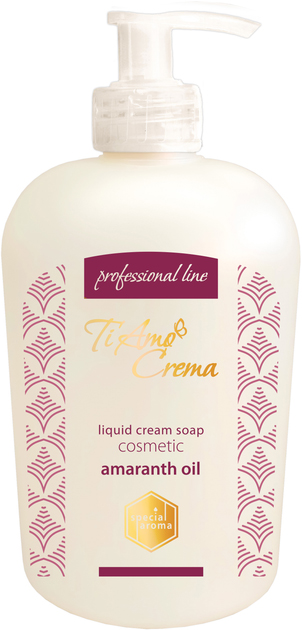 Жидкое мыло для рук Ti Amo Crema Косметическое с маслом амаранта (professional line) 450 мл (4820263234143) - Фото 1