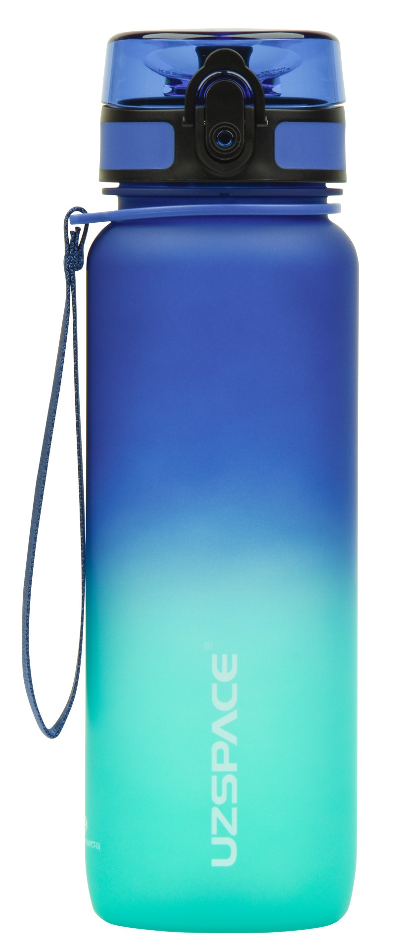 Бутылка для воды UZspace 3053 Frosted 800 мл Голубовато-зеленая - Фото 1
