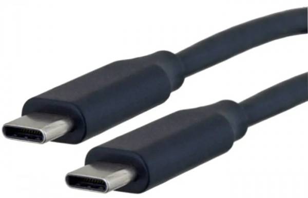 Кабель синхронизации данных Kingda USB 2.0 Type-C M-M, 1 м 60W Black (KD-UCUC3002-1m) - Фото 1