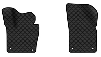 Коврики из экокожи в салон авто передние EVAtech для Passat (B7) Volkswagen 2010-2014 7 поколение Sedan EU (VW3694AN2AV4BBB) - Фото 1