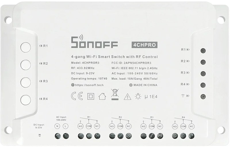 Умный диммер Sonoff 4CHPROR3 - Фото 1