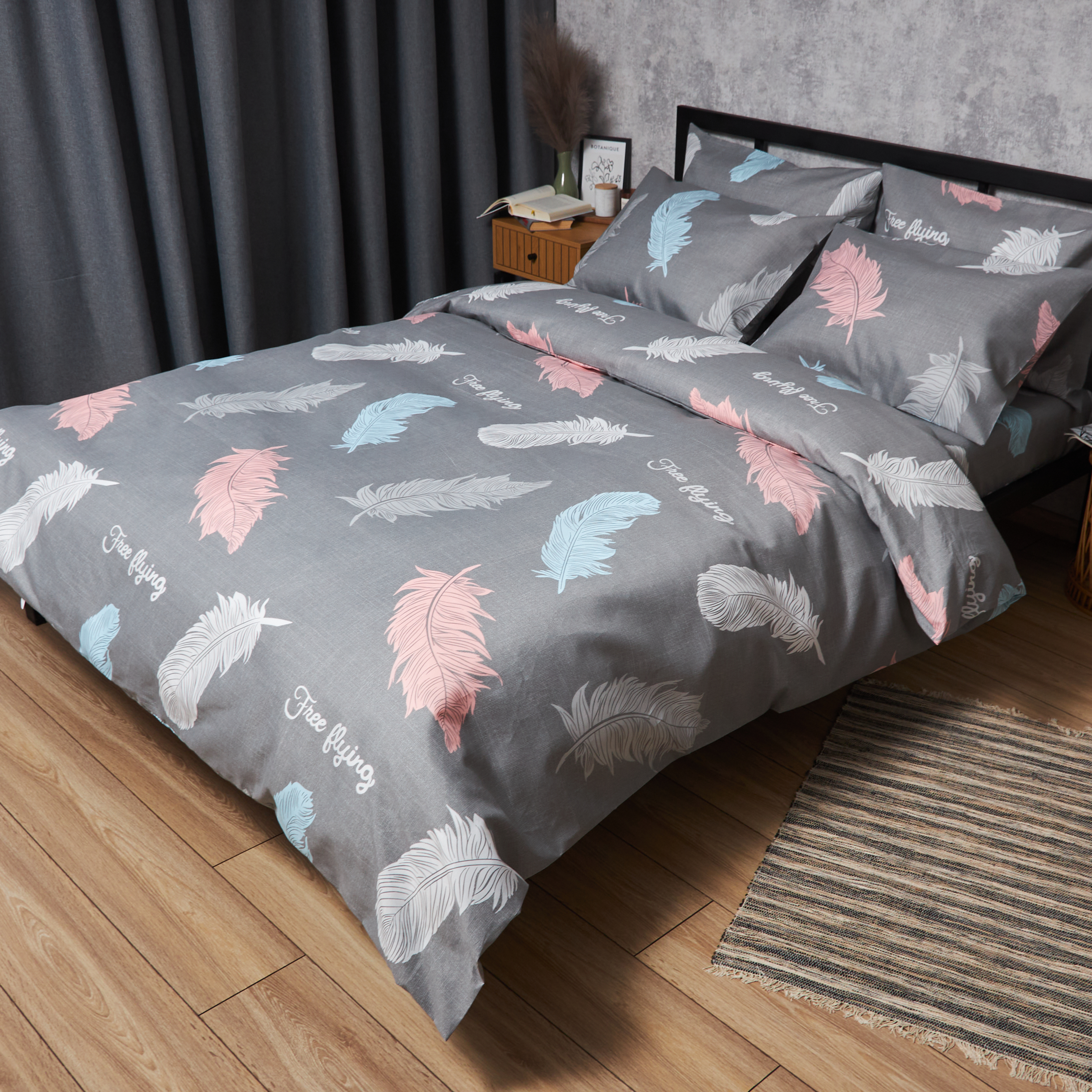 Комплект постельного белья Moon&Star Premium Feather Touch 160х220х2 нав. 4х70х70 (MS-820007664) - Фото 1