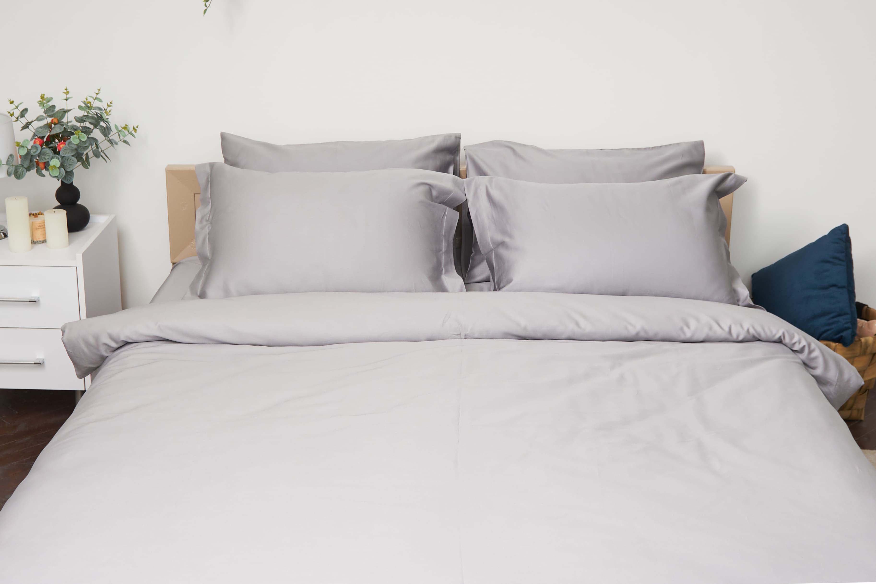 Комплект постельного белья Moon&Star 160х220 наволочки 4х50х70 Smoke Satin Premium (MS-820000443) - Фото 1