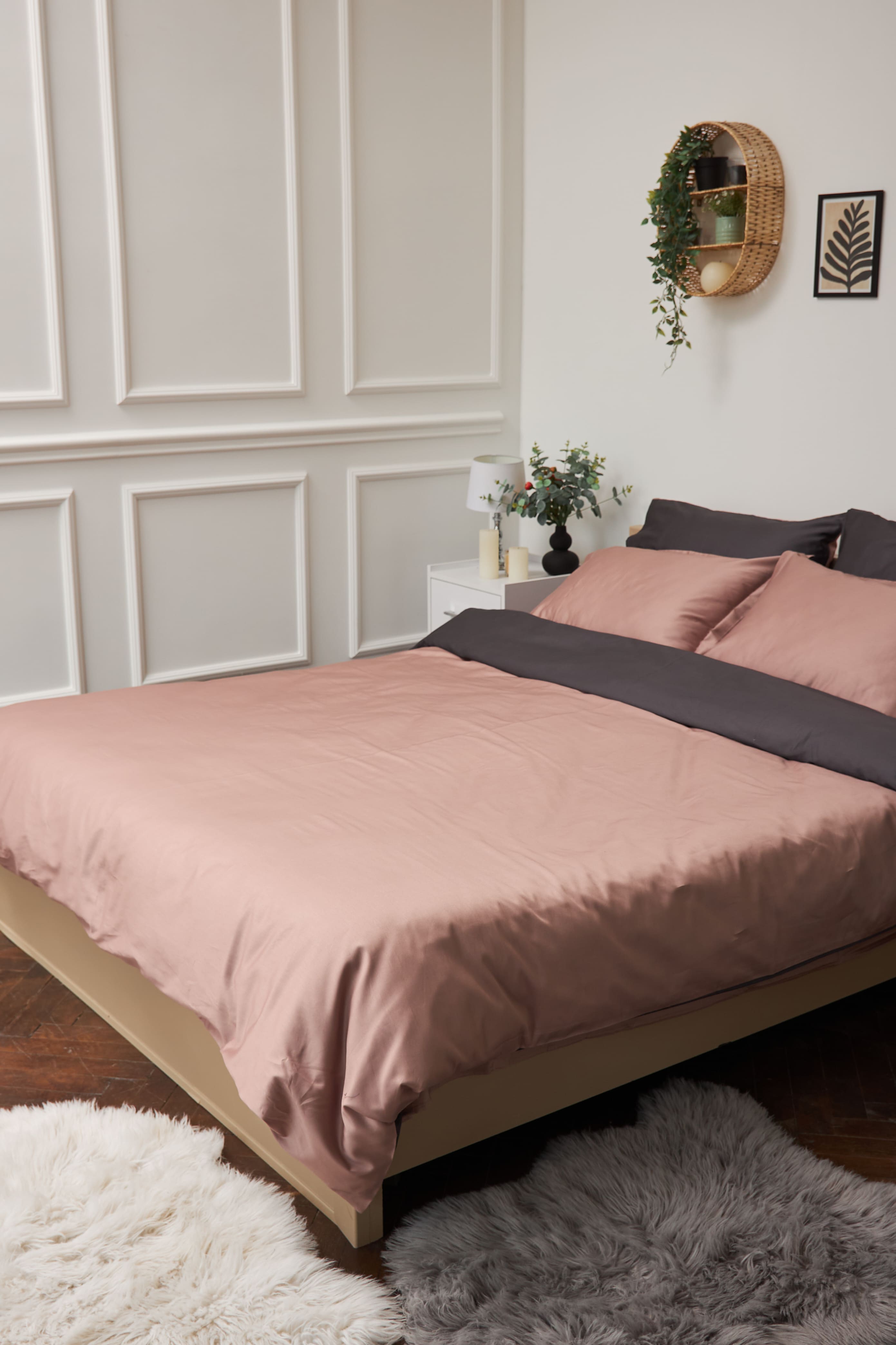 Комплект постельного белья Moon&Star King Size 220x240 Violet Satin Premium (MS-820000459) - Фото 1