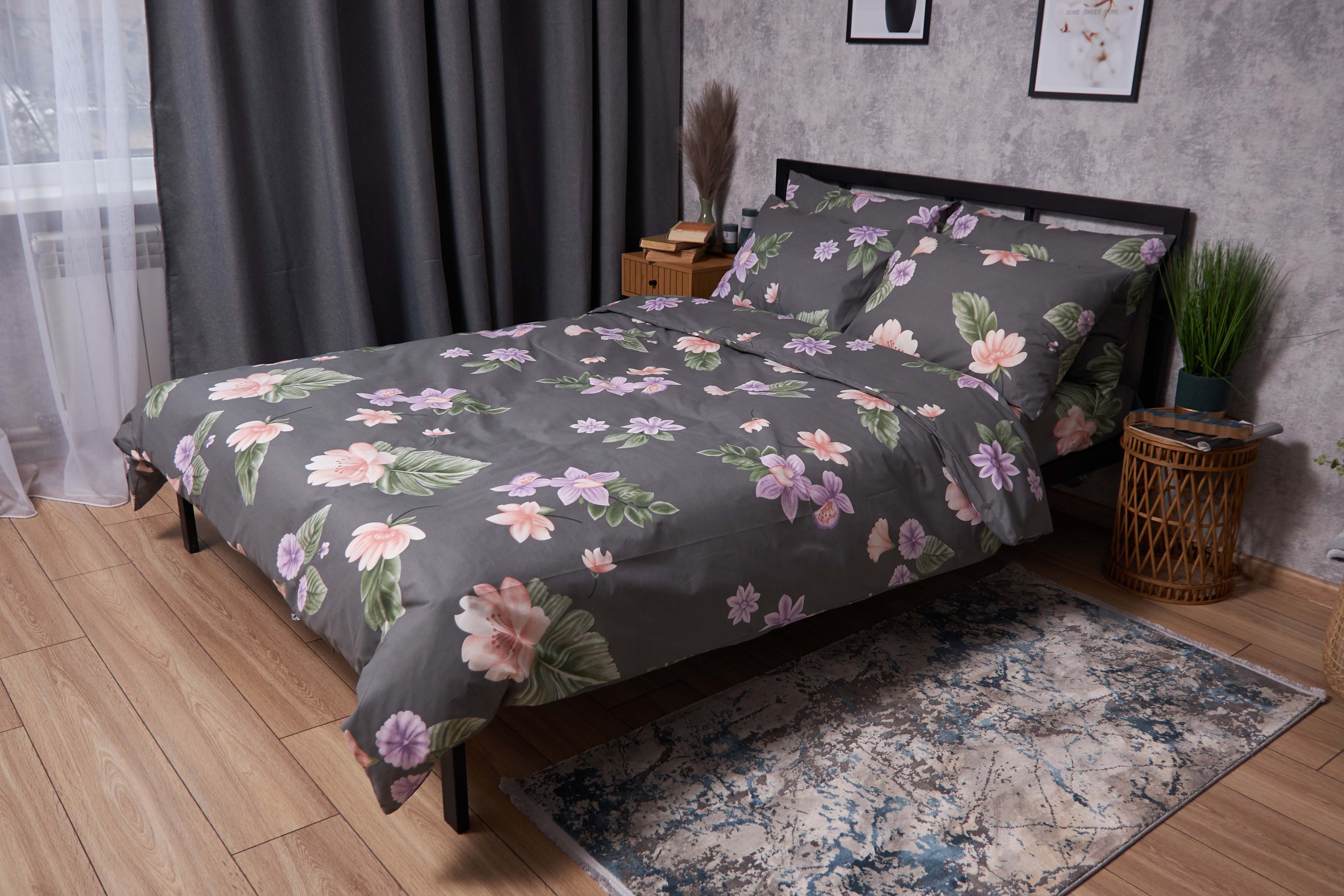 Комплект постельного белья Moon&Star Бязь Gold Люкс Gerbera 200х220 см нав. 2х50х70 (MS-820004246) - Фото 1