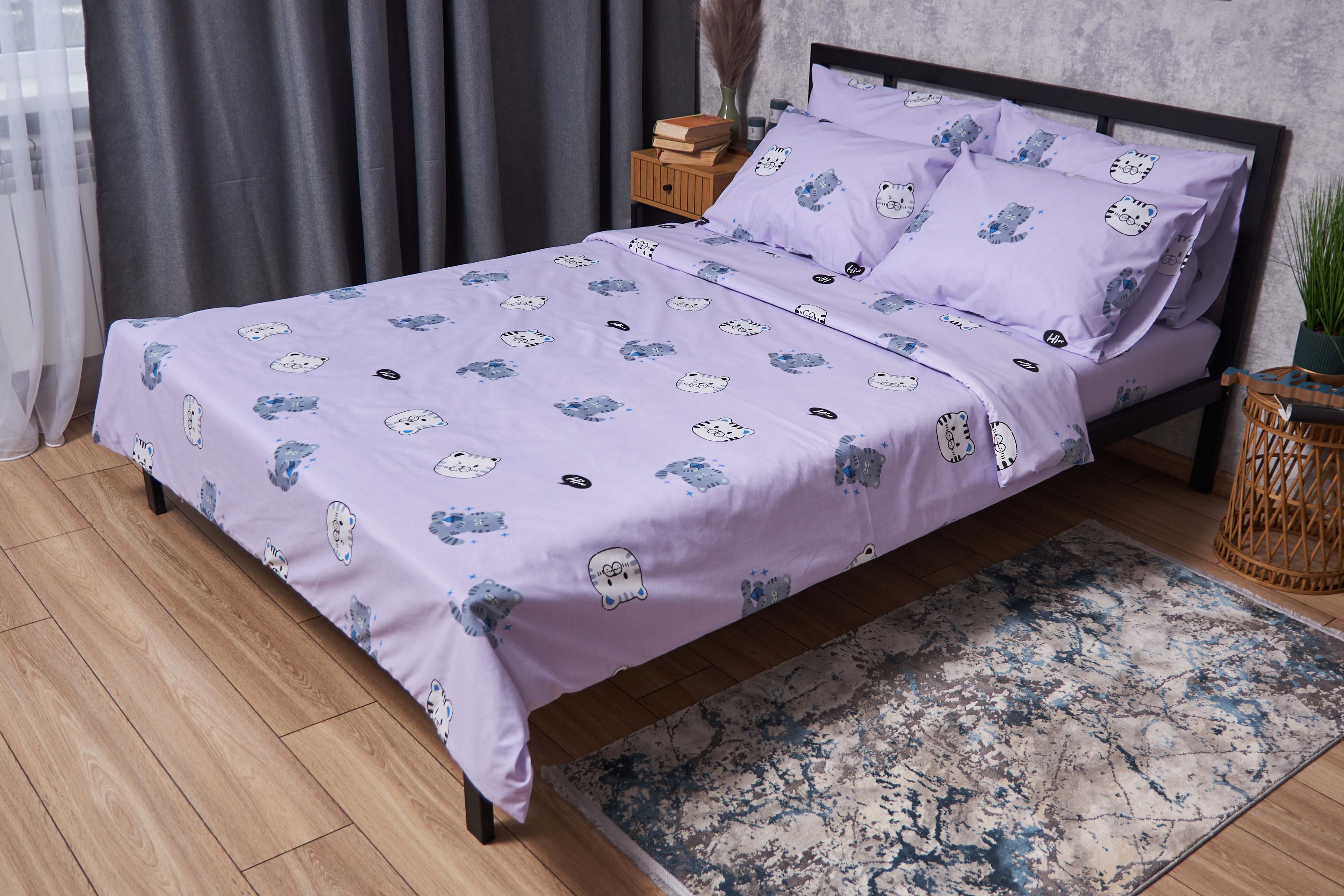 Комплект постельного белья Moon&Star Бязь Gold Люкс Hello Kitty 160х220 (MS-820004049) - Фото 1