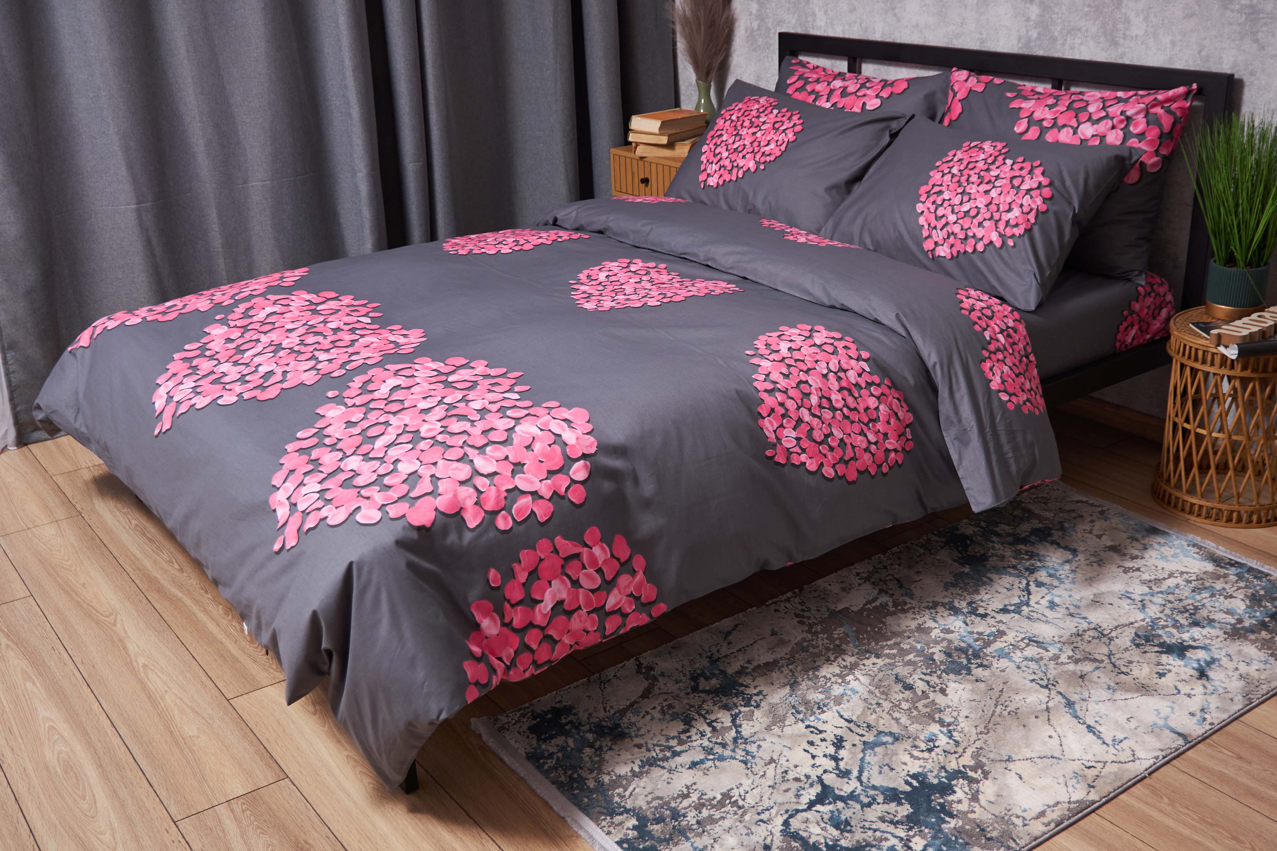 Комплект постельного белья Moon&Star Satin Elit Rose Quartz 160х220 (MS-820004467) - Фото 1