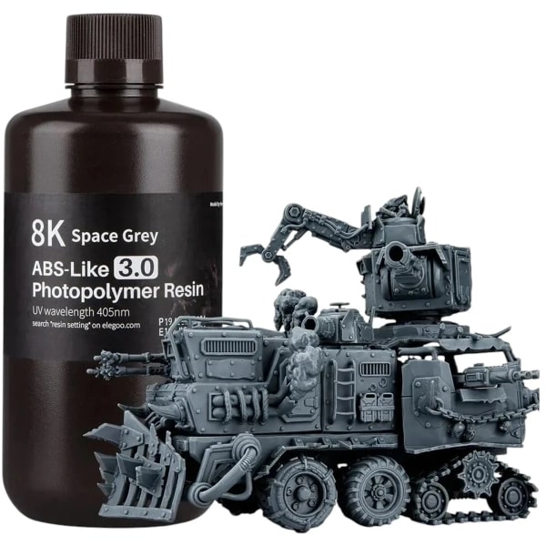 Резиновый фотополимер Elegoo ABS-like 3.0 8K 1кг космически серая (50.103.0221) - Фото 1