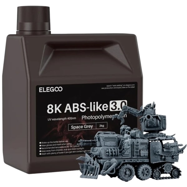 Резиновый фотополимер Elegoo ABS-like 3.0 8K 2кг космически серая (50.103.0222) - Фото 1