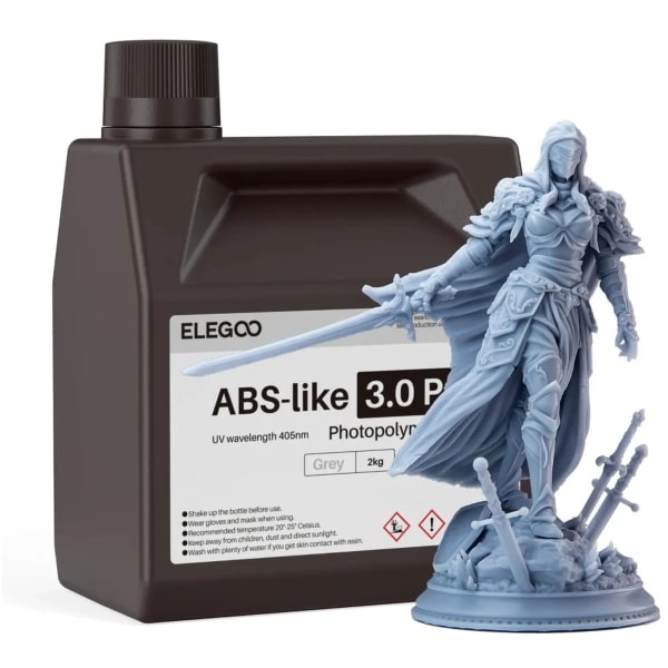 Резиновый фотополимер Elegoo ABS-like 3.0 pro 2кг серая (50.103.0231) - Фото 1