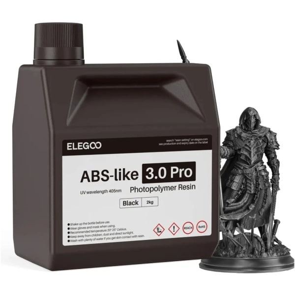 Резиновый фотополимер Elegoo ABS-like 3.0 pro 2кг черная (50.103.0234) - Фото 1