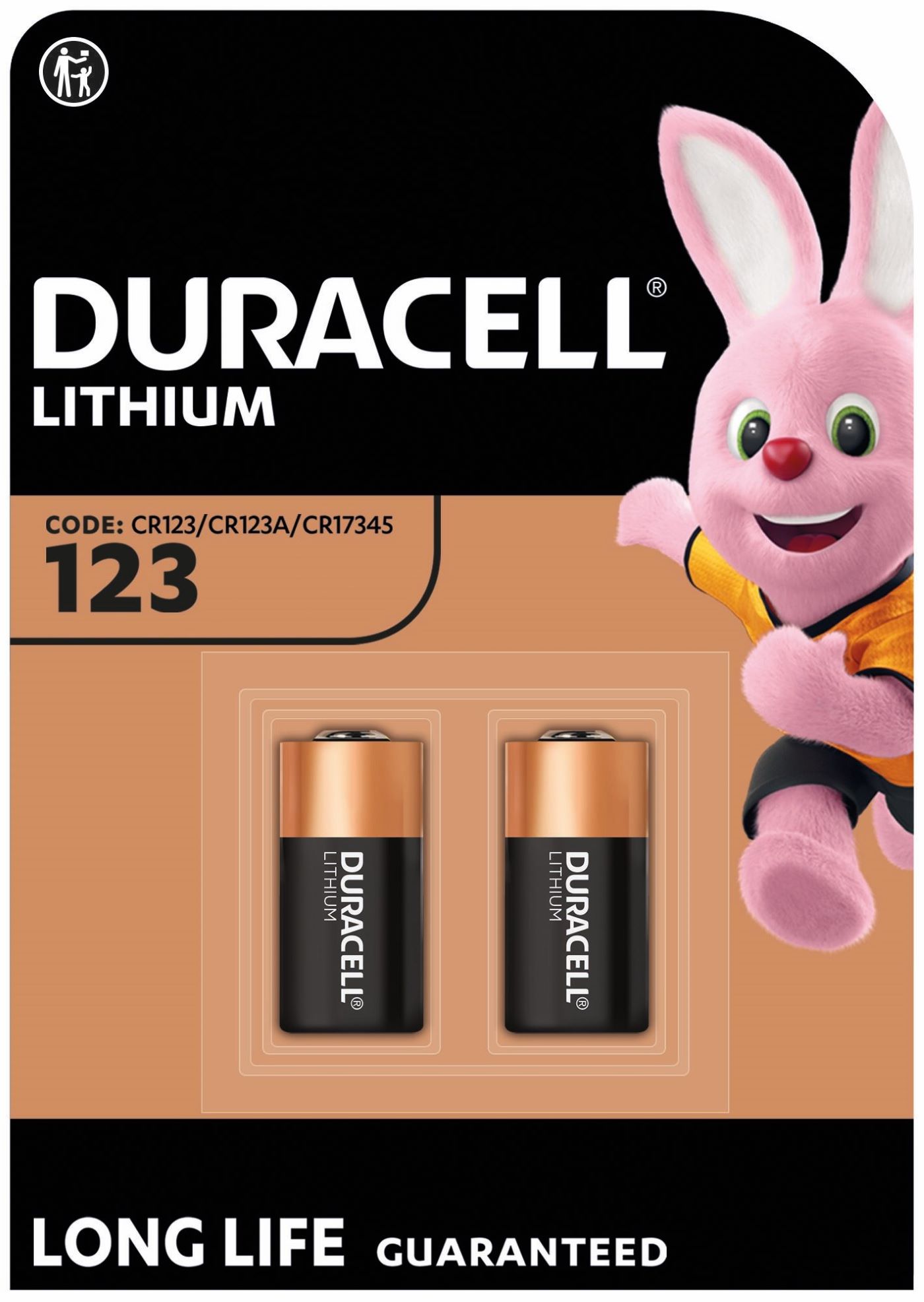 Батарейка Duracell CR 123/DL 123 2 шт. (5002979) - Фото 1