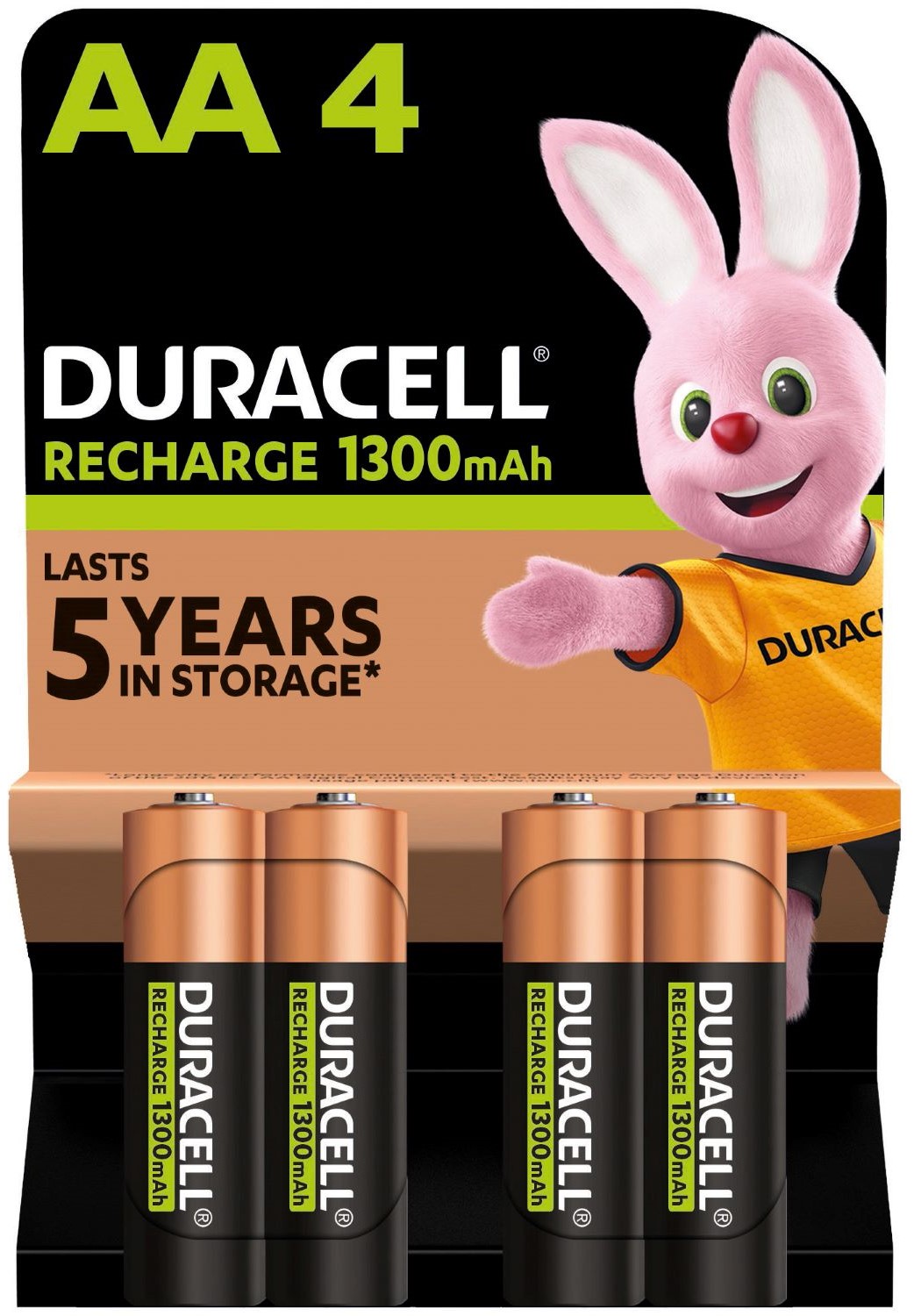 Аккумулятор тип AA Duracell HR6 (AA) 1300mAh уп. 4 шт - Фото 1