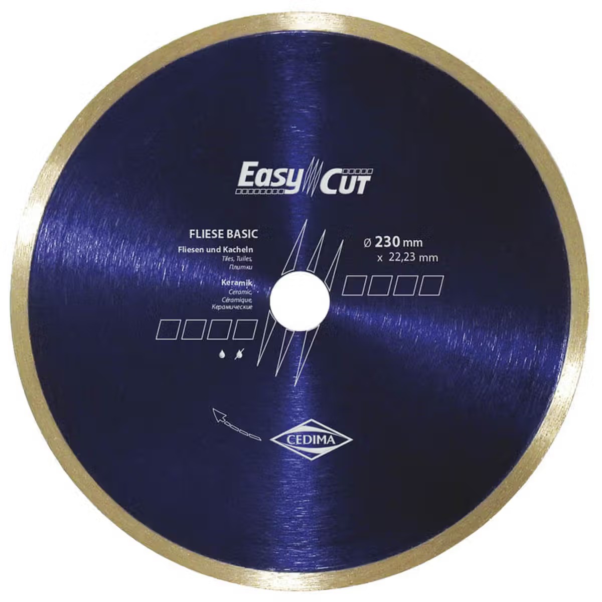 Диск алмазный CEDIMA Easy-Cut, Fliese Basic 200х7х25.4 мм (50007019) - Фото 1