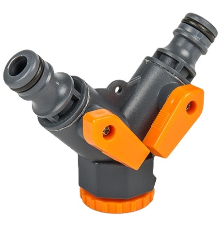 Соединитель для шланга BRADAS 3/4" с запорными кранами Gold line (GL5002) - Фото 1