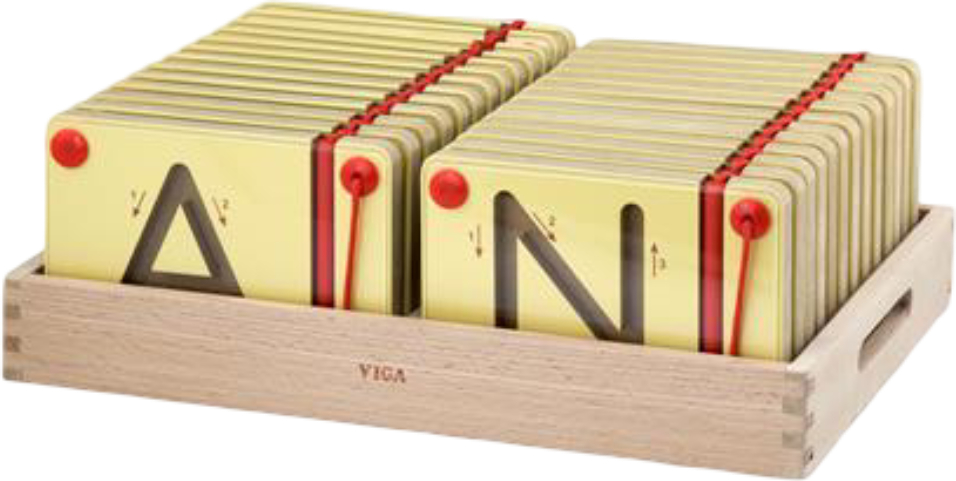 Бізіборд-дошка Viga Toys Вчимося писати англійські великі літери (50337) - Фото 1