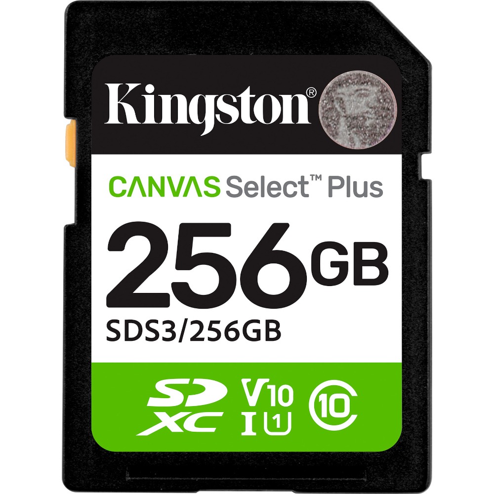 Карта пам'яті Kingston 256GB SDXC Canvas Select Plus Gen3 (SDS3/256GB) - Фото 1