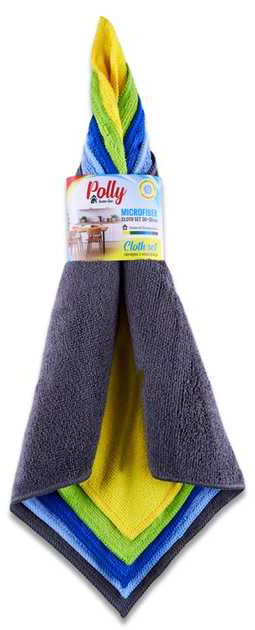 Набор салфеток POLLY из микрофибры 30х30 см 5 шт. (PO20250) - Фото 1