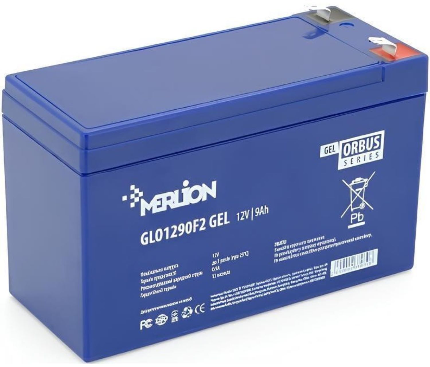 Аккумулятор для ИБП Merlion Orbus 12V 9Ah (GLO1290F2 GEL) - Фото 1