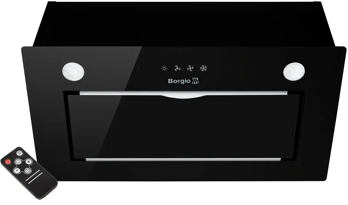 Вытяжка встраиваемая Borgio BBG 51K Black Glass - Фото 1