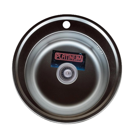 Мойка кухонная Platinum ДЕКОР 510 (0,8/180 мм) - Фото 1