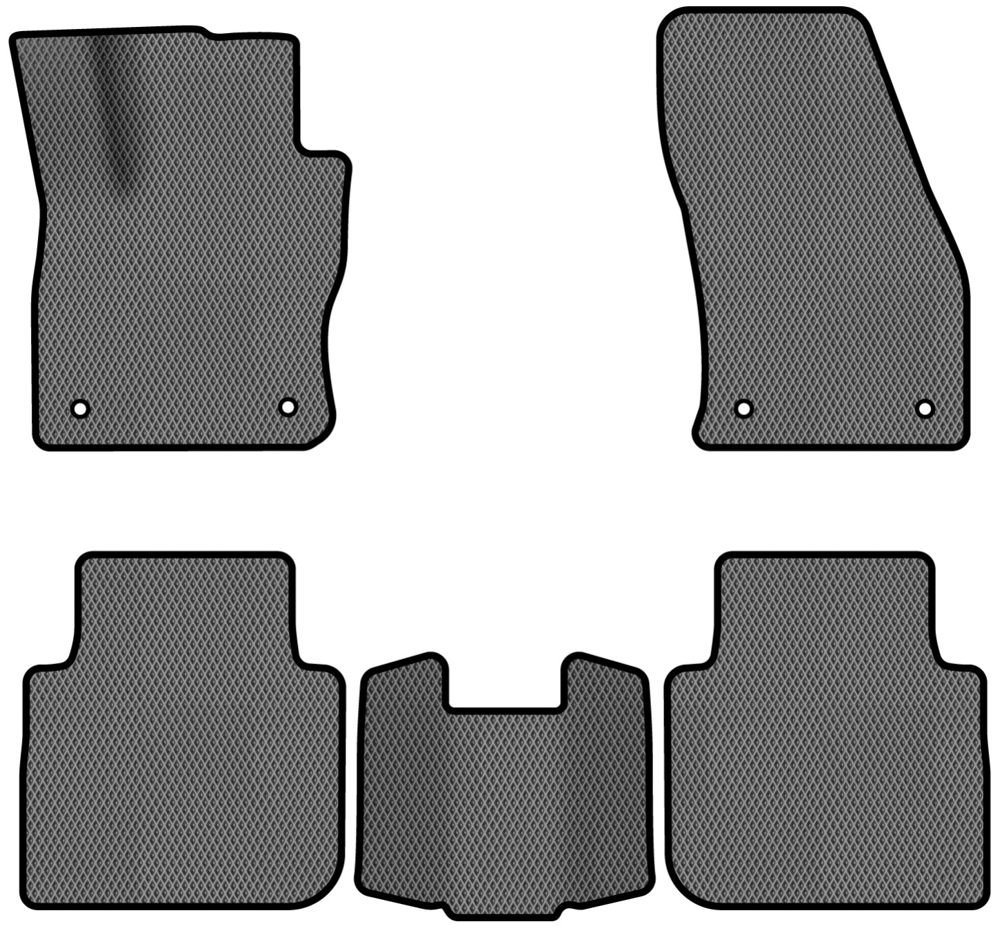 EVA килимки в салон авто EVAtech для Tiguan Allspace 7 seats Volkswagen 2016-2020 1 покоління SUV USA (VW1727CQ5AV4RGB) - Фото 1