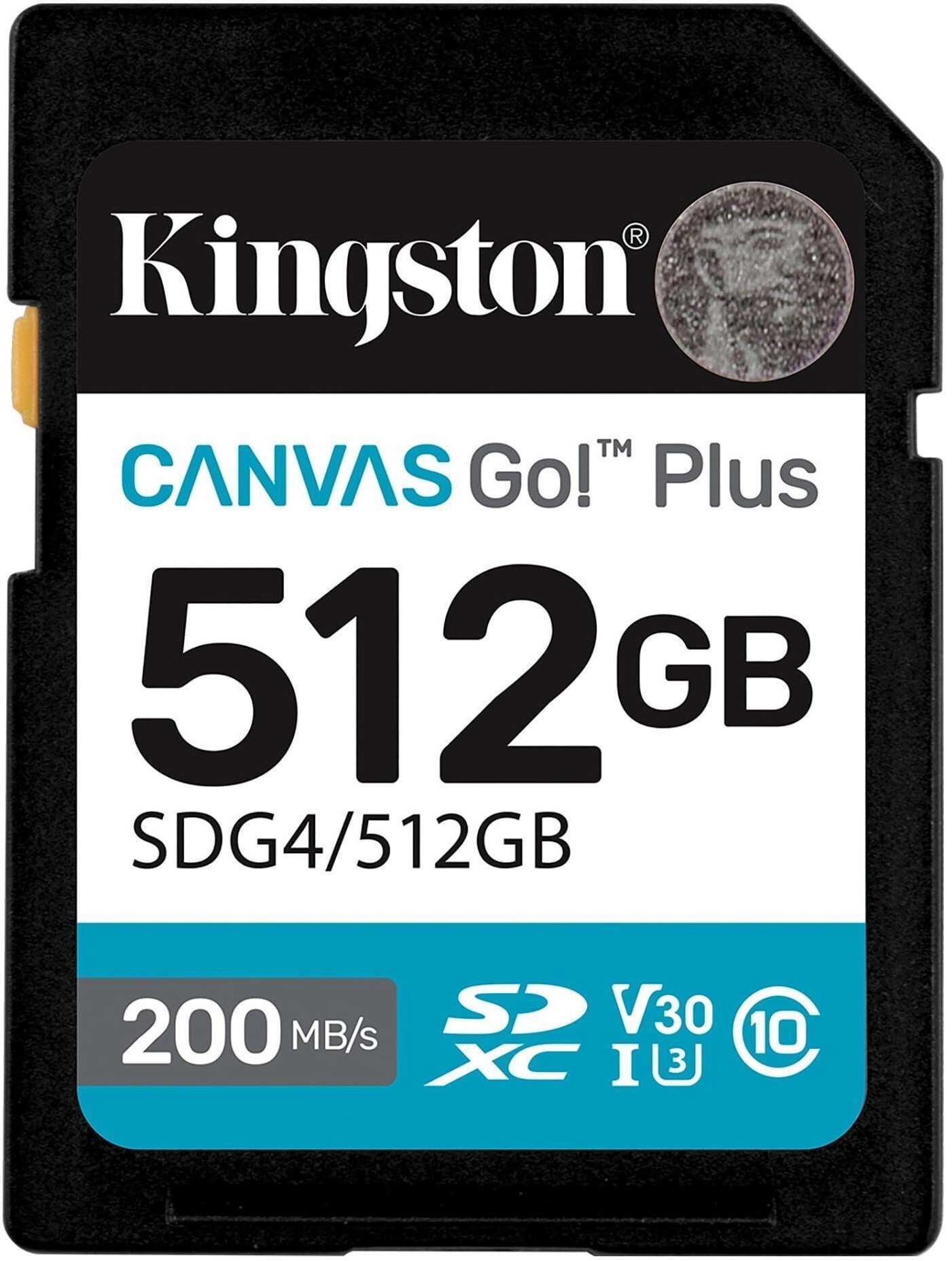Карта памяти Kingston SDXC 512GB Canvas Go! Plus G4 Class 10 UHS-I U3 V30 (SDG4/512GB) - Фото 1