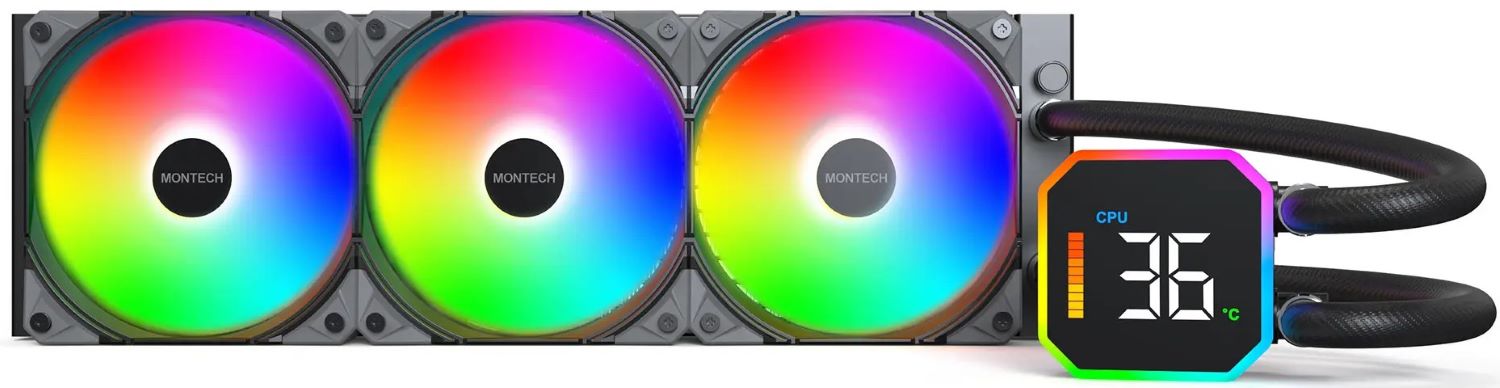 Купить Водяная система охлаждения Montech HYPERFLOW DIGITAL 360 (B) - Фото 1 Водяная система охлаждения Montech HYPERFLOW DIGITAL 360 (B) - Фото 1