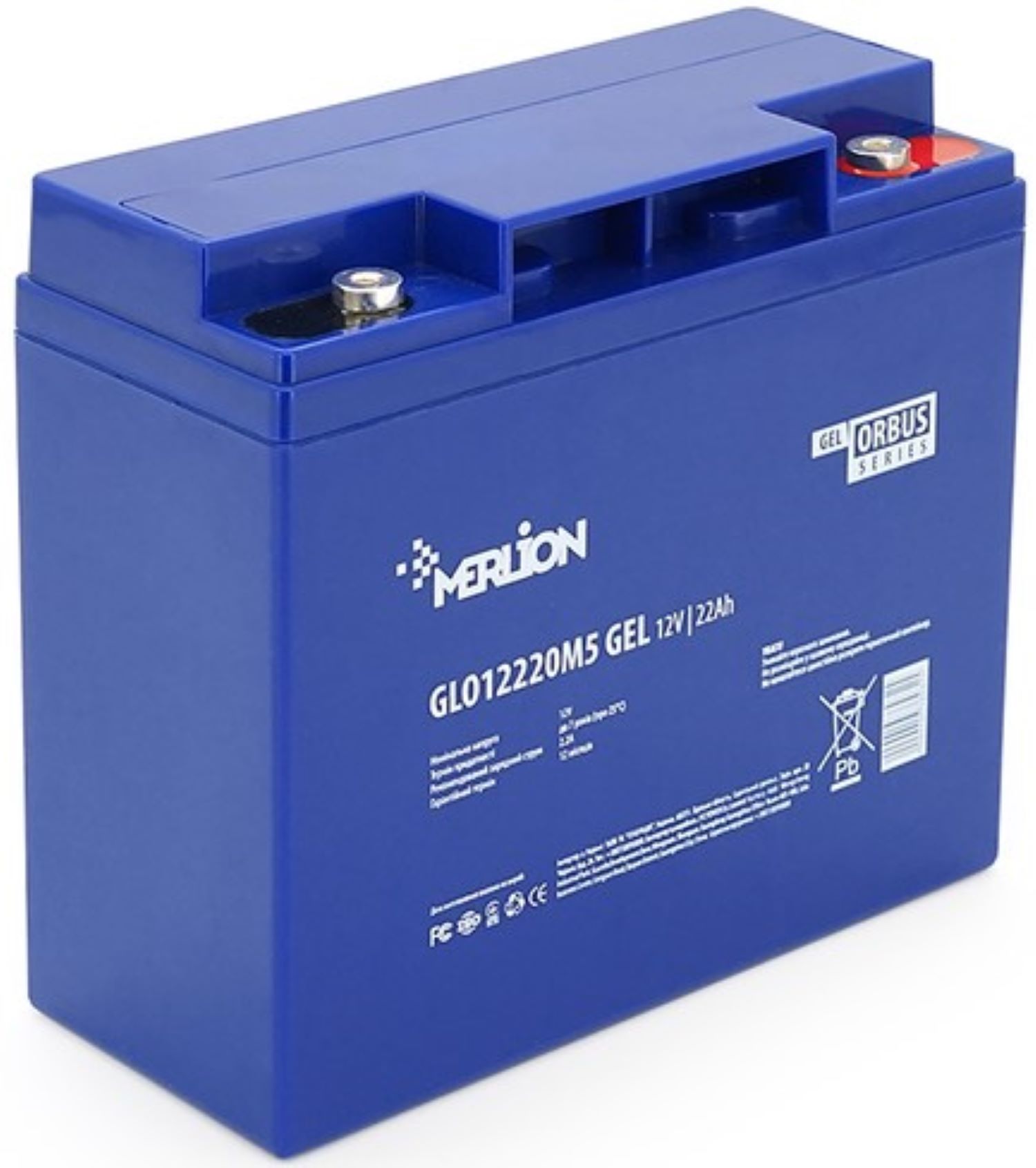 Аккумулятор для ИБП Merlion Orbus 12V 22Ah (GLO12220M5 GEL) - Фото 1