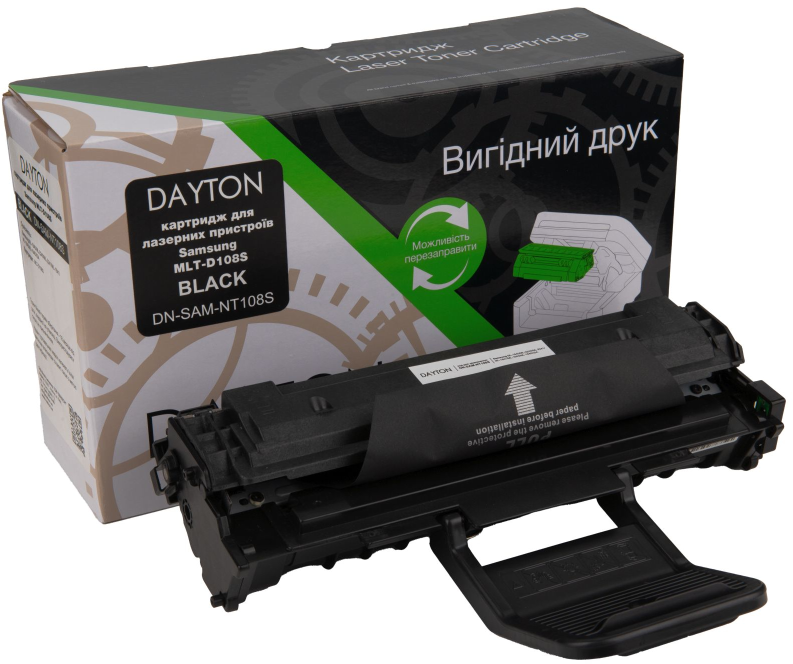 Картридж для лазерных принтеров/МФУ Dayton Samsung MLT-D108S для ML-1640/2240 (DN-SAM-NT108S) - Фото 1