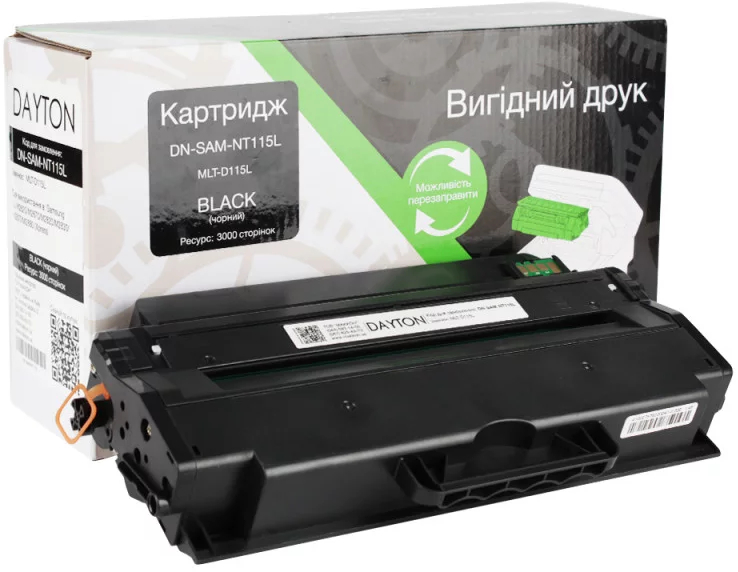 Картридж для лазерных принтеров/МФУ Dayton Samsung MLT-D115L for SL-M2620/M2870 (DN-SAM-NT115L) - Фото 1