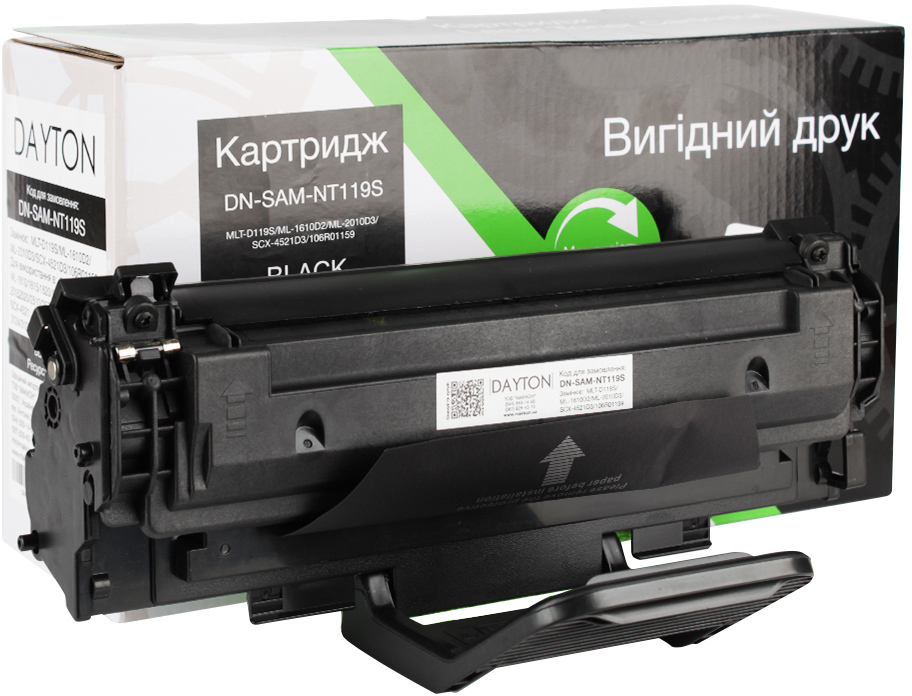Картридж для лазерных принтеров/МФУ Dayton Samsung ML-1610D2/ML-2010D3 /SCX-4521D3, Xerox 106R01159 для ML-1610 Phaser-3125 (DN-SAM-NT119S) - Фото 1