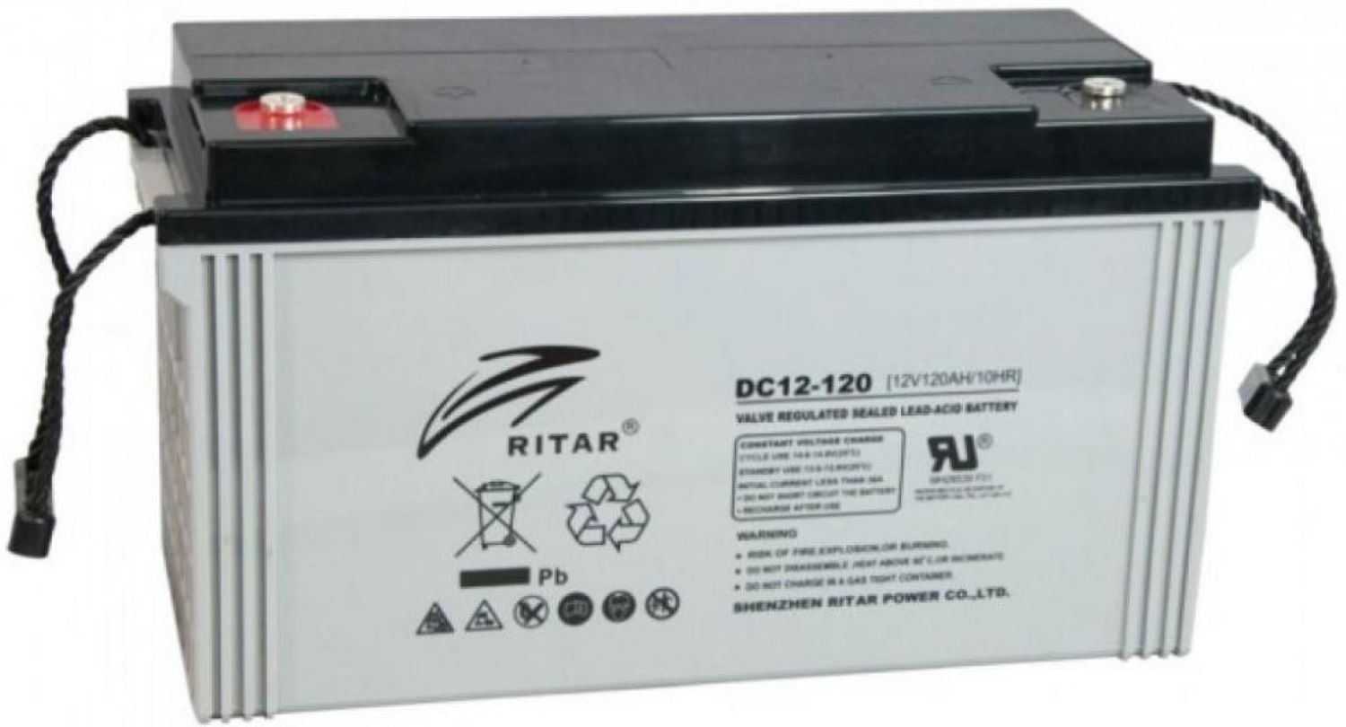 Аккумулятор для ИБП Ritar AGM DC12-120 12V 120Ah Gray - Фото 1
