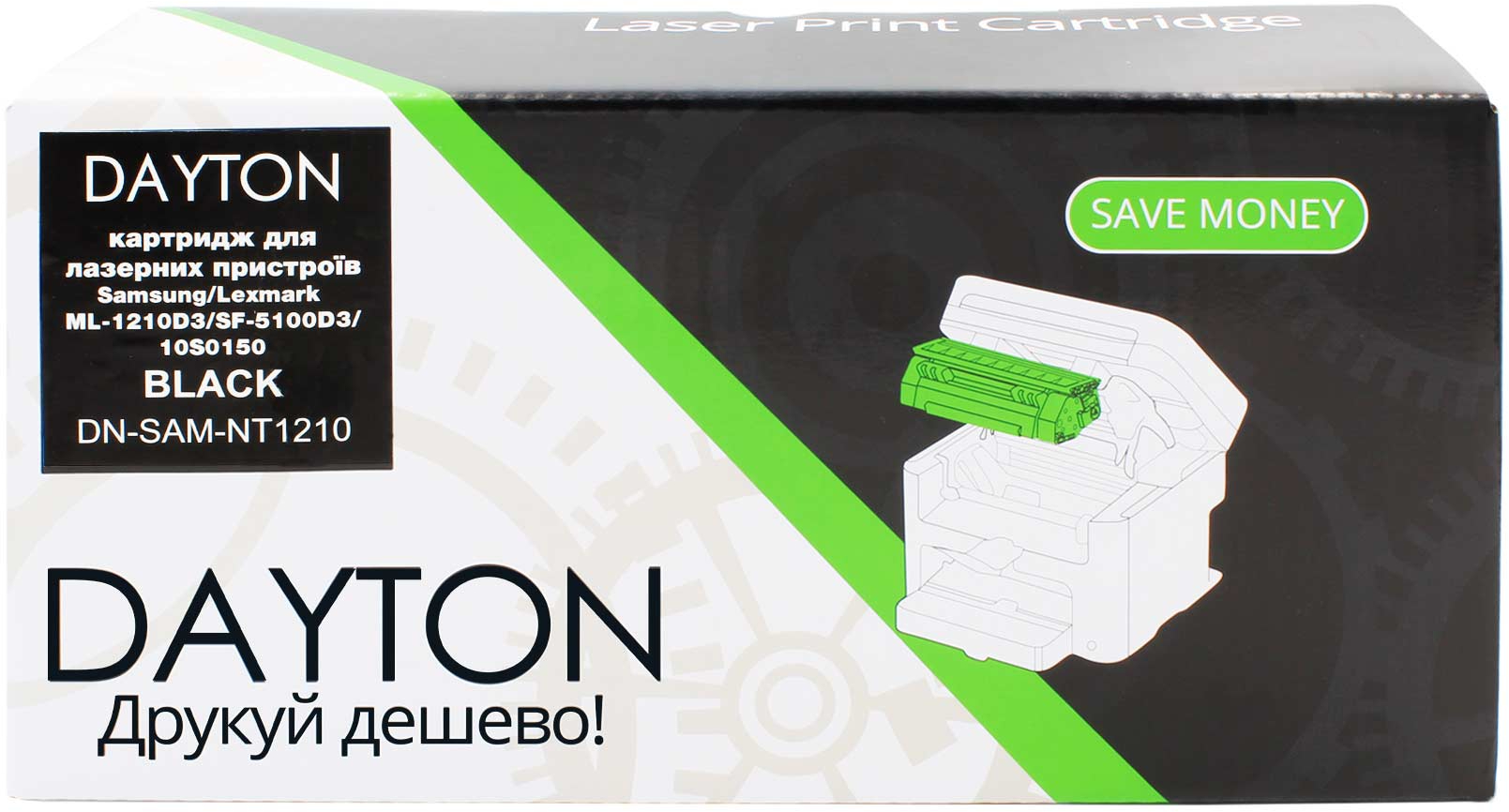 Картридж для лазерных принтеров/МФУ Dayton Samsung ML-1210D3 для ML-1010/1210 (DN-SAM-NT1210) - Фото 1