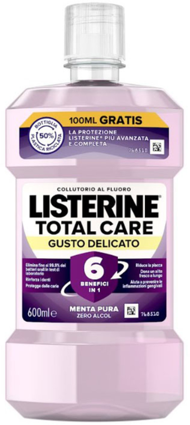 Ополаскиватель для полости рта Listerine Тотал Кеар 600 мл (3574661665948) - Фото 1