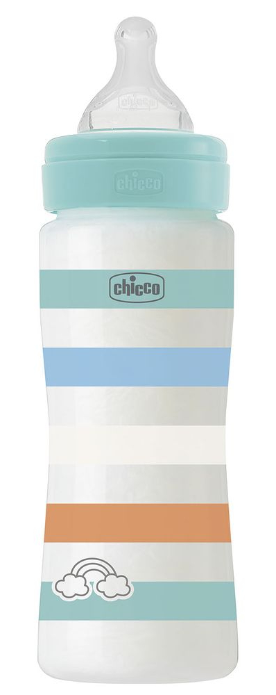 Бутылочка для кормления Chicco Well-Being 330 мл від 4 м быстрый поток (28637.21) - Фото 1