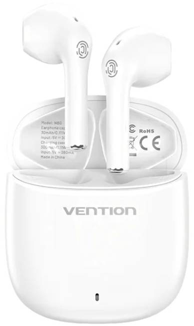 Наушники вкладыши беспроводные TWS Vention Elf Earbuds E02 White (NBGW0) - Фото 1