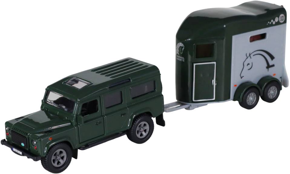 Автотранспорт TechnoDrive LAND ROVER (с прицепом и фигурками лошадей) (520460.270) - Фото 1