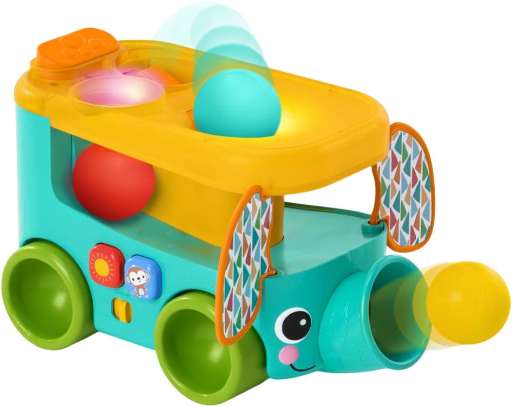 Интерактивная игрушка Bright Starts Pop & Roll Safari Bus (16827) - Фото 1