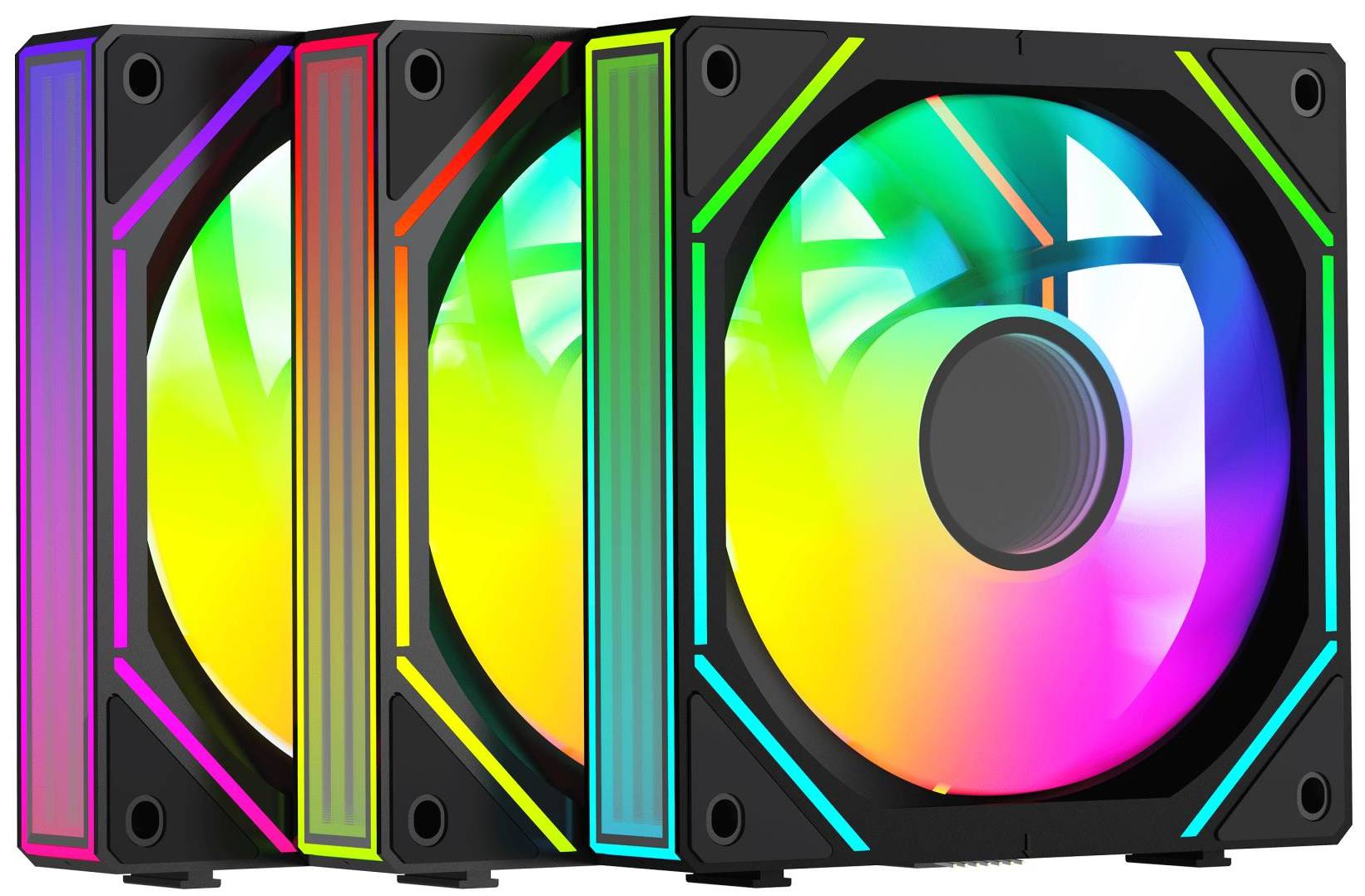 Корпусный вентилятор OCYPUS 120MM GAMMA F12 UNI BK ARGB 3 IN 1 (GAMMA-F12-BK3AM00U-GL) - Фото 1