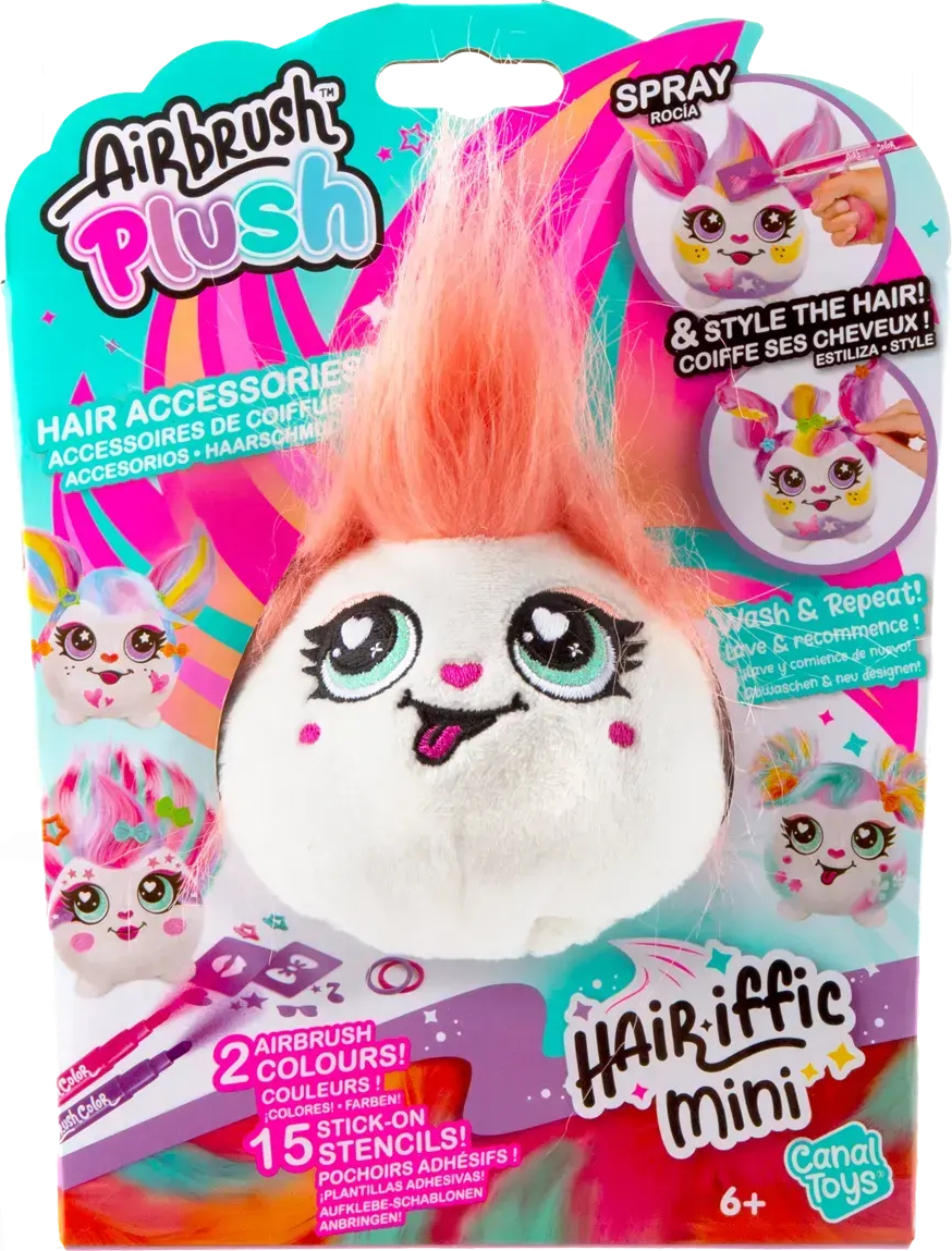 Купити Набір для декупажу та розпису Canal Toys DIY AIRBRUSH PLUSH - Hair'iffic Зроби зачіску - Піксі (AIR038/2) - Фото 1 Набір для декупажу та розпису Canal Toys DIY AIRBRUSH PLUSH - Hair'iffic Зроби зачіску - Піксі (AIR038/2) - Фото 1