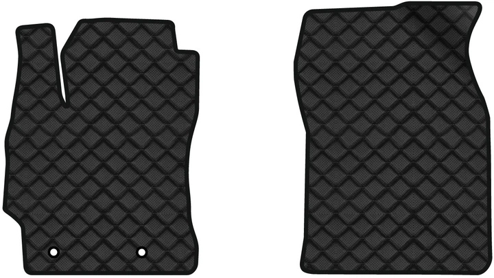 Коврики из экокожи в салон авто передние EVAtech для Corolla (E16/E17) Toyota 2012-2018 11 поколение Sedan EU TY1668A2TL2BBLB - Фото 1